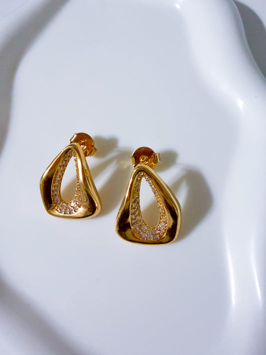 Earrings gold plated