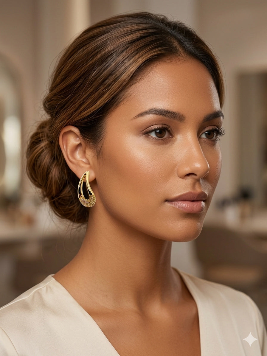 Earrings gold plated