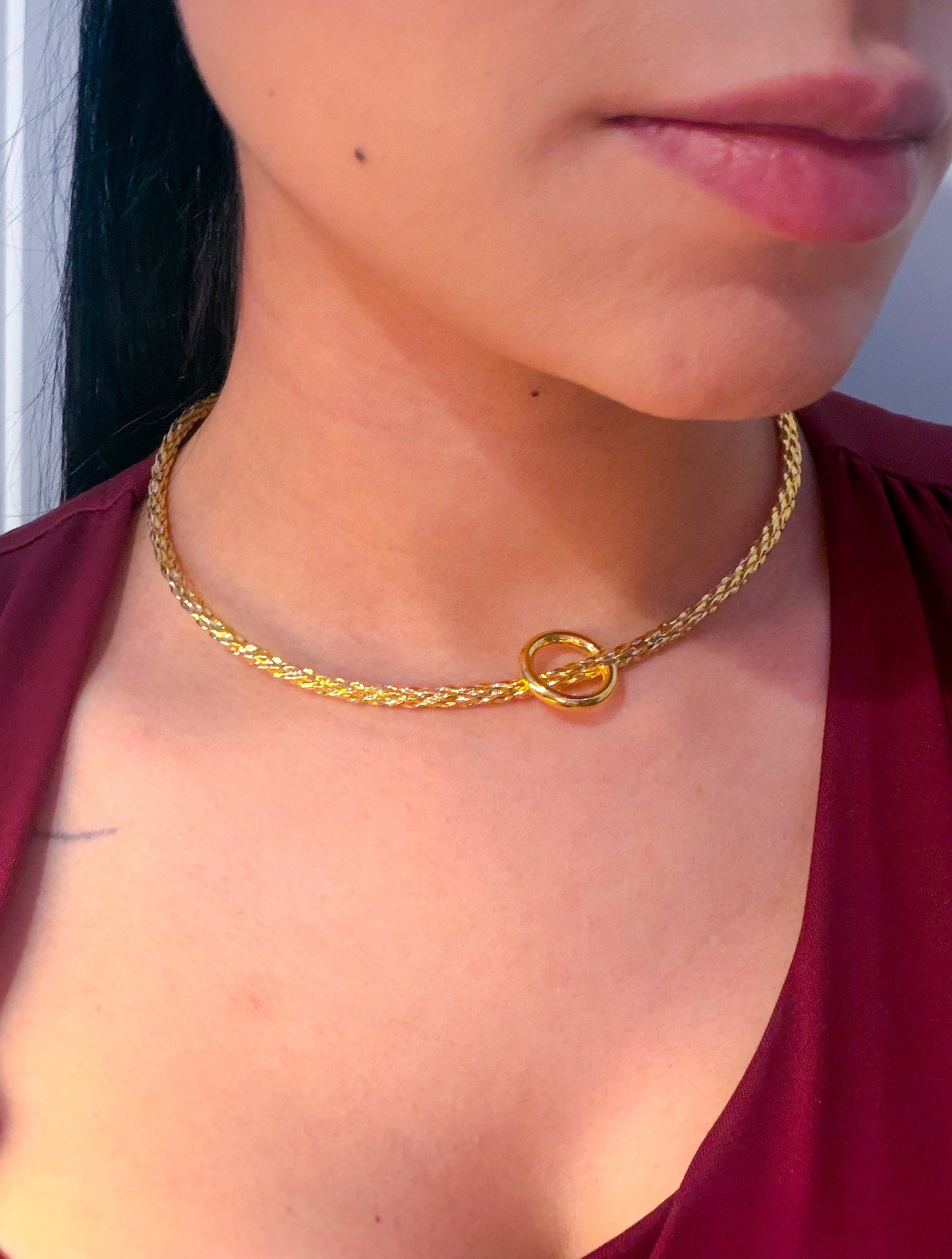 Set chocker and bracelet