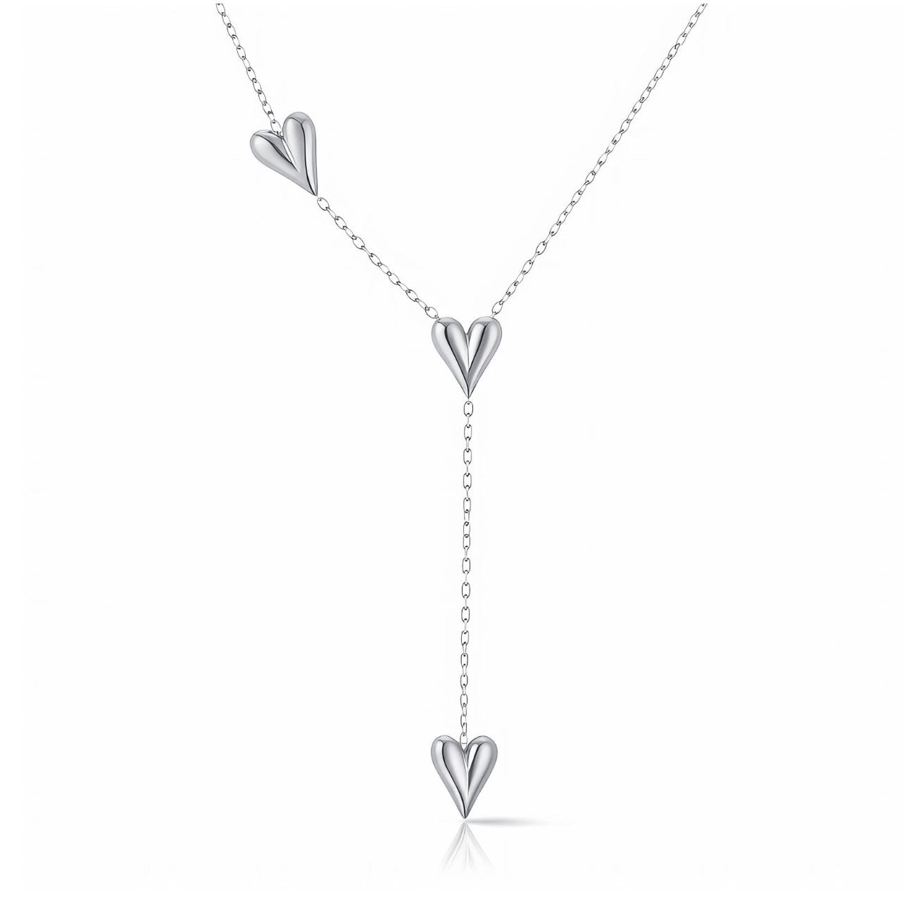 “HEARTS" NECKLACE, STAINLESS STEEL new