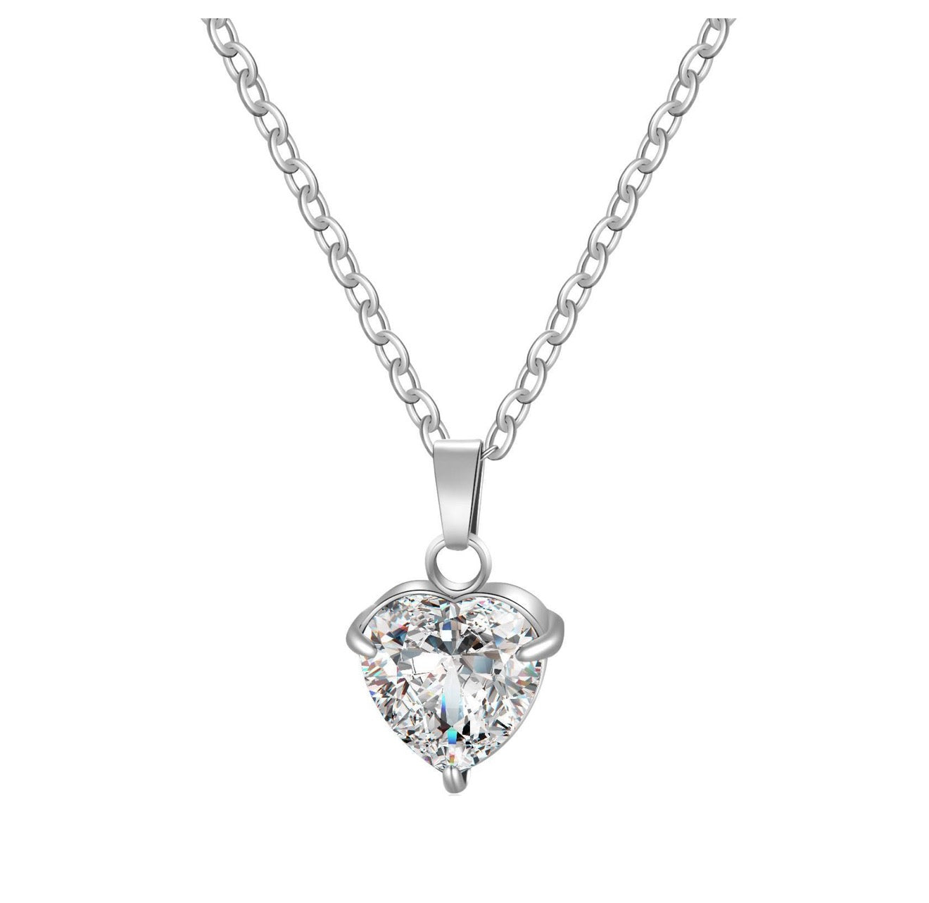 "HEART" NECKLACE, STAINLESS STEEL
