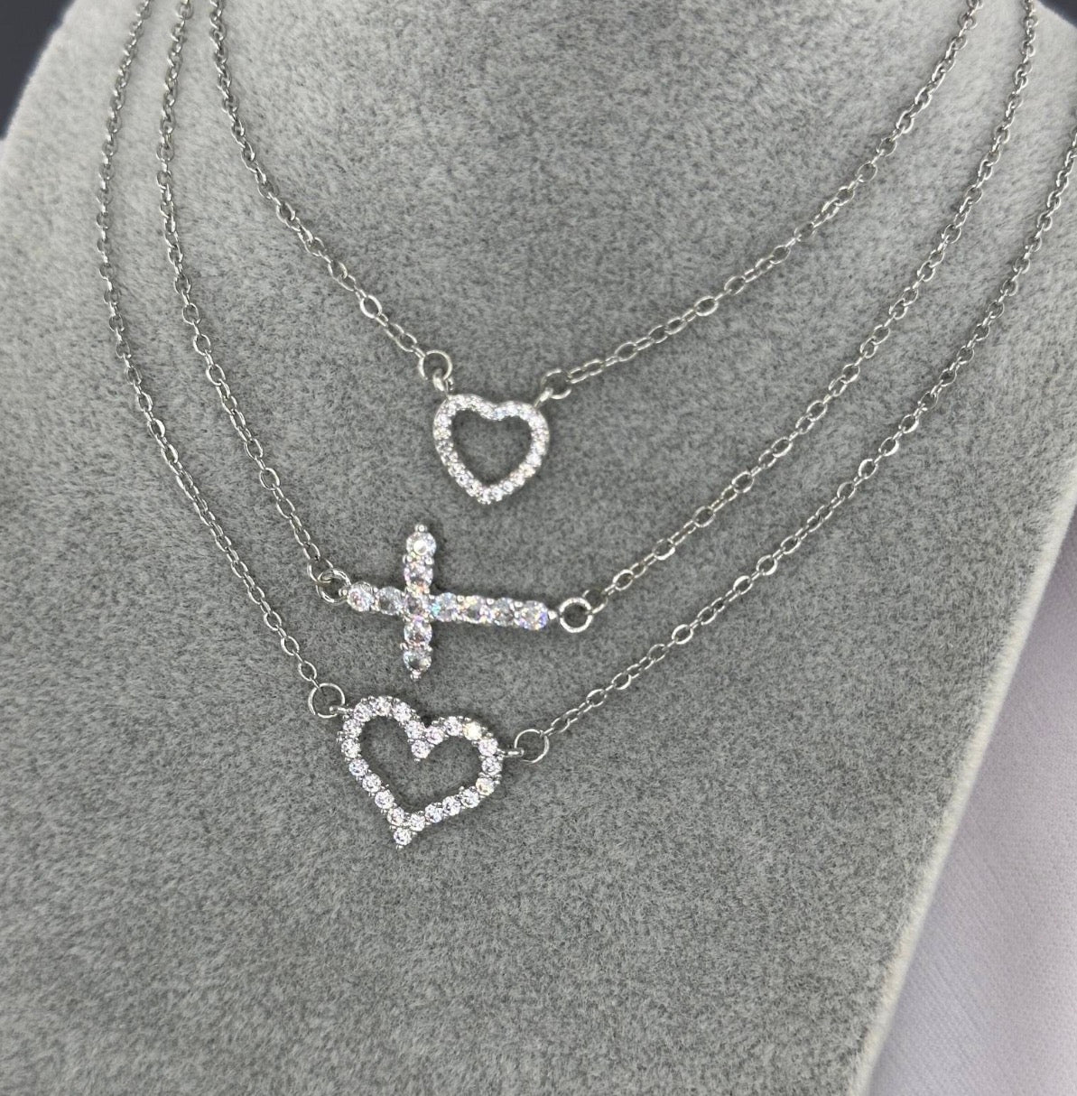 "HEART" NECKLACE, STAINLESS STEEL