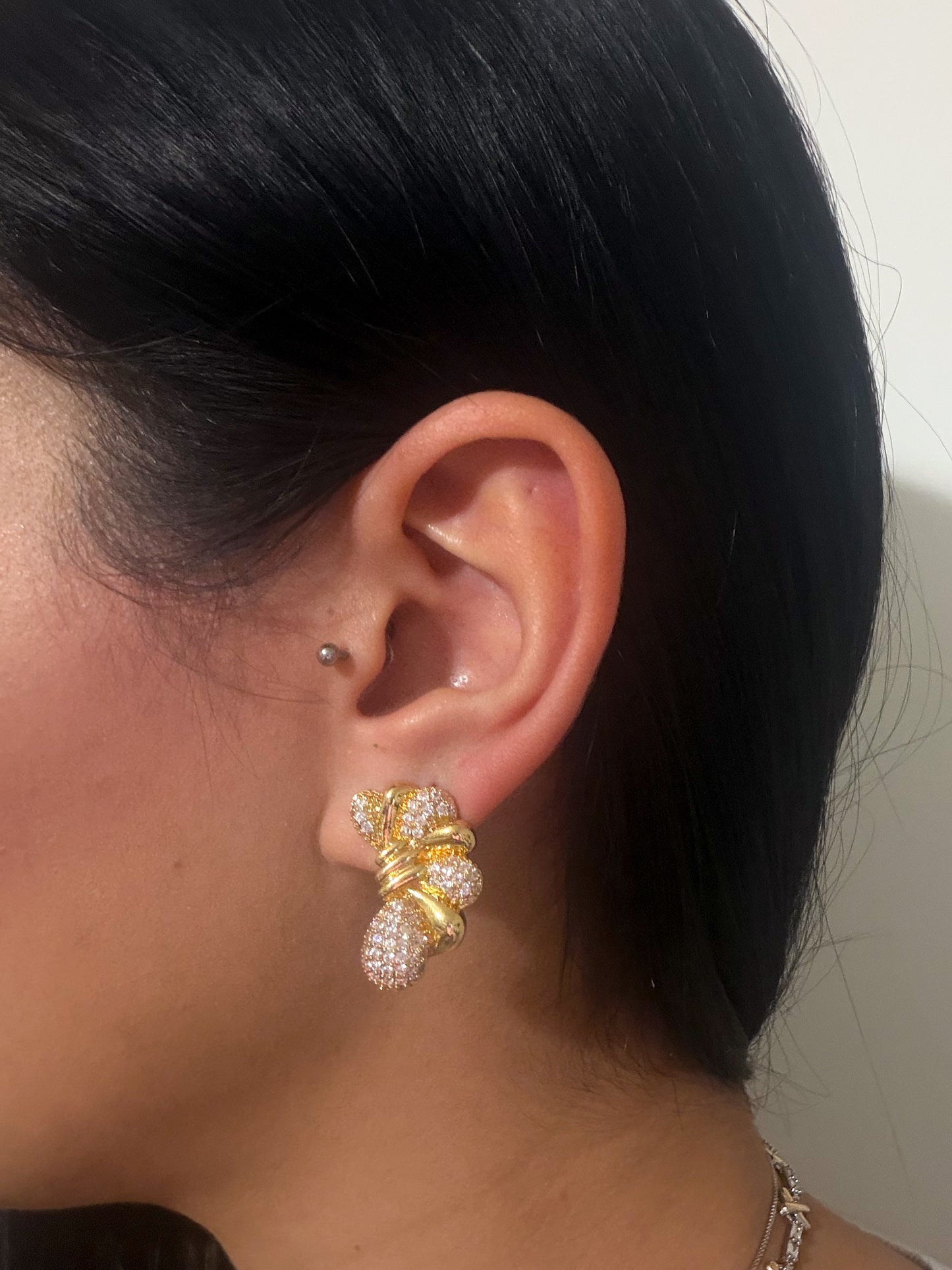 Gold plated earrings