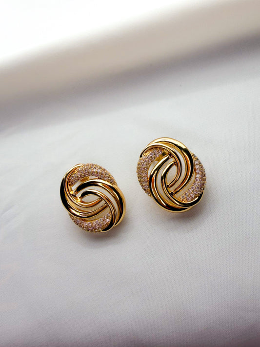 Gold plated earrings