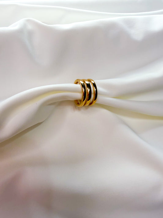 Clip on Earrings gold plated