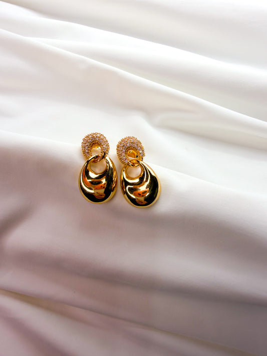 Earrings gold plated