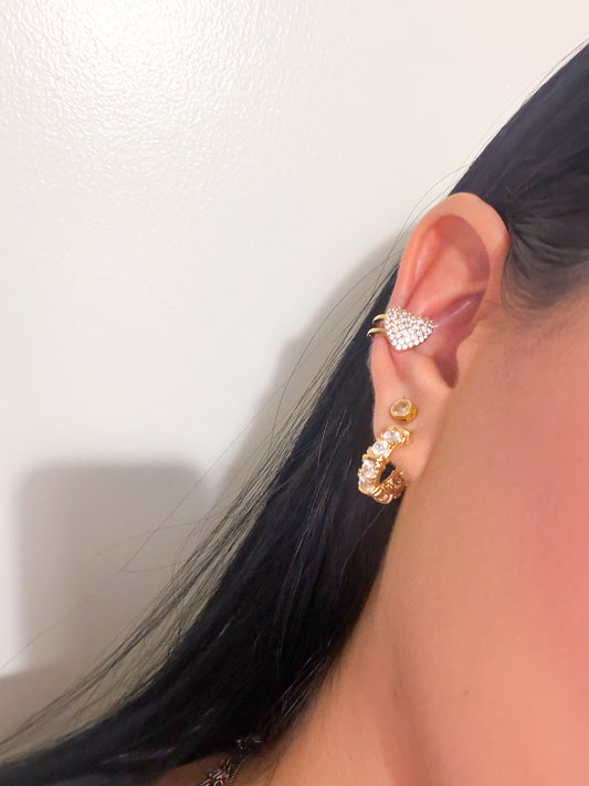 Heart clip on earrings