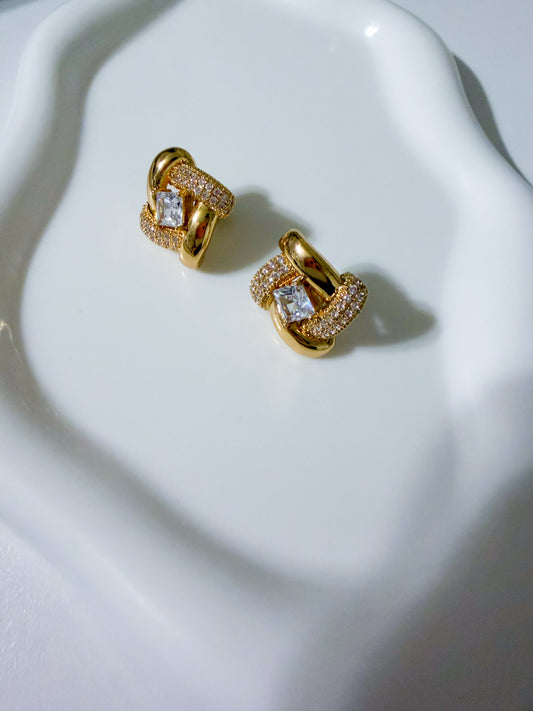 Earrings gold plated