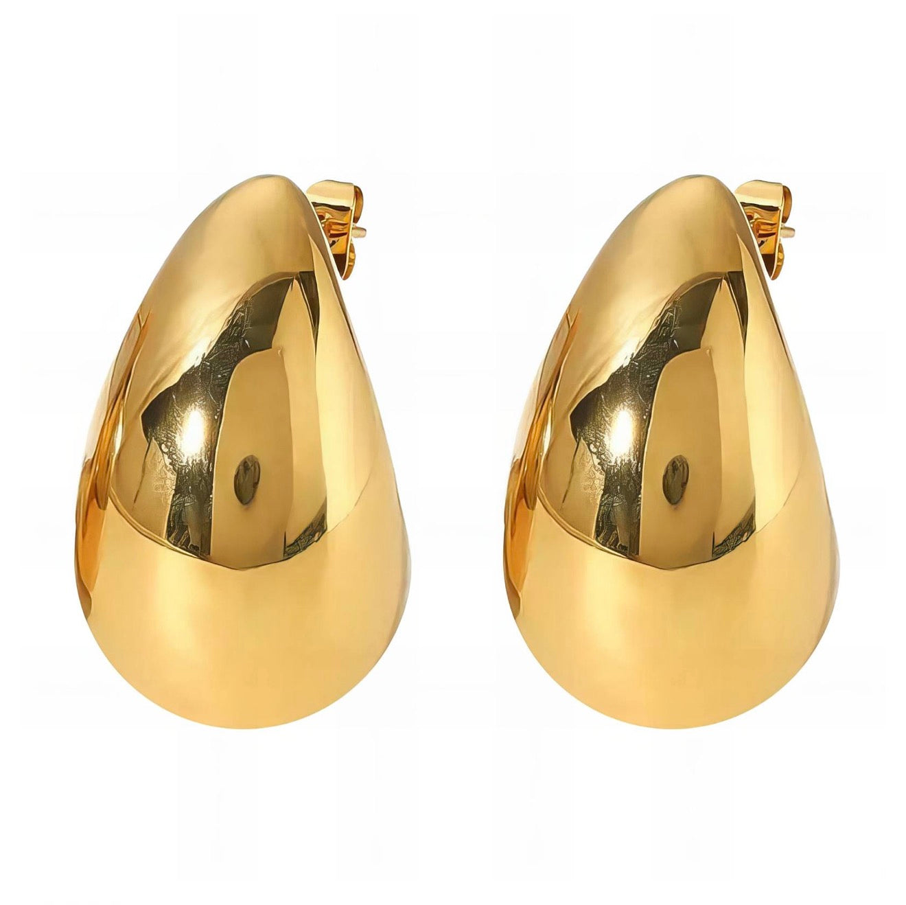"TEARDROPS" EARRINGS, GOLD small