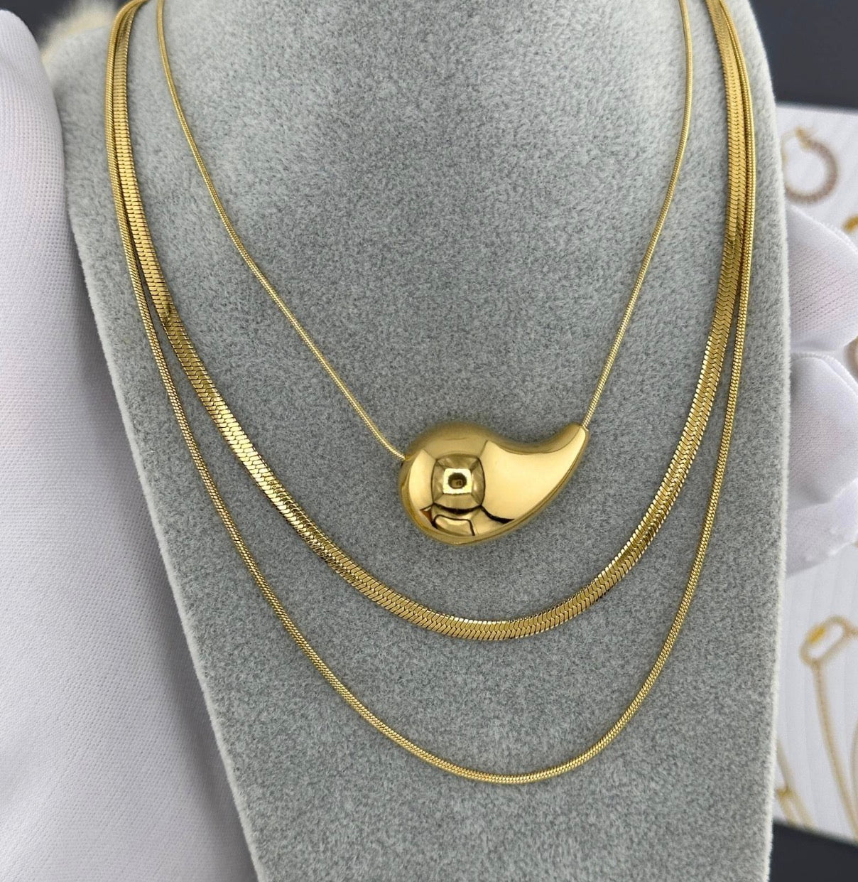 NECKLACE, GOLD PLATED