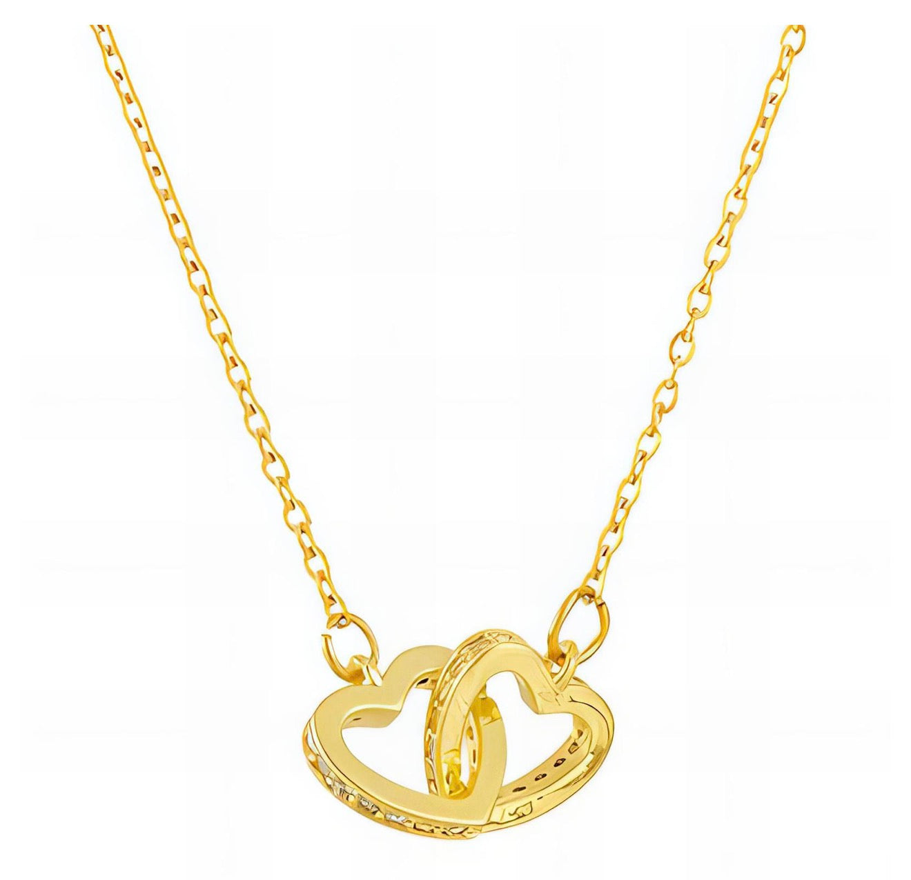 "HEARTS" NECKLACE,  GOLD