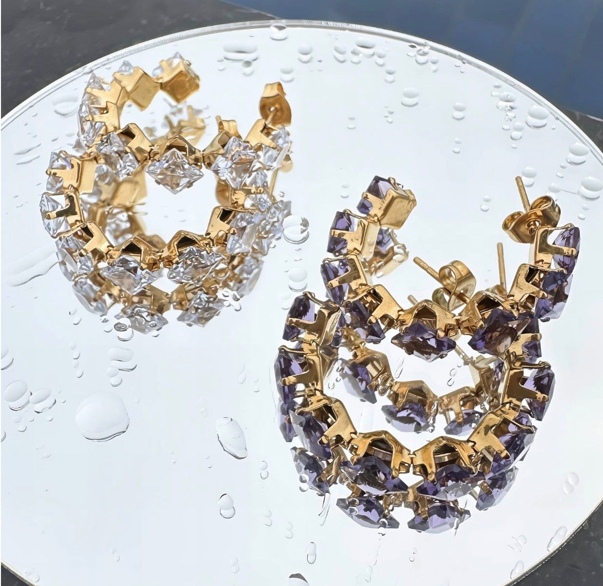 EARRINGS, stainless STEEL new