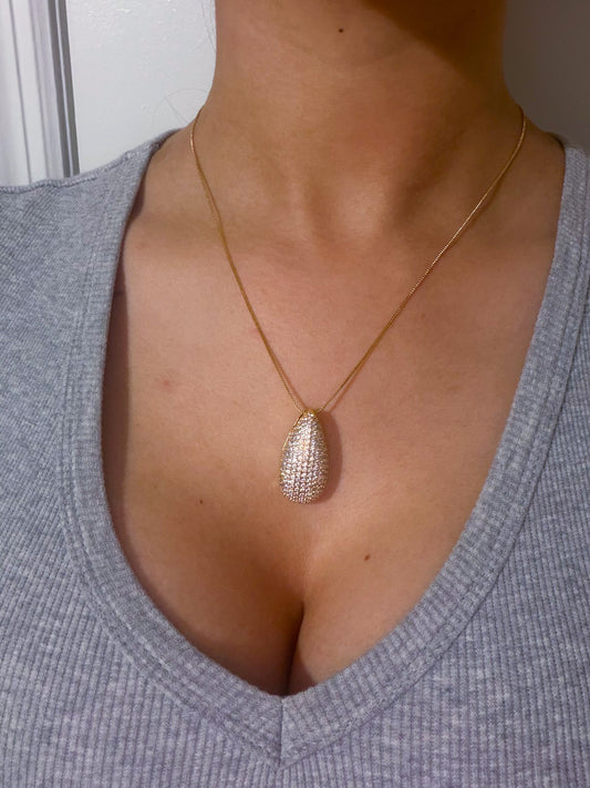 Gold Plated Necklace and Earrings Set