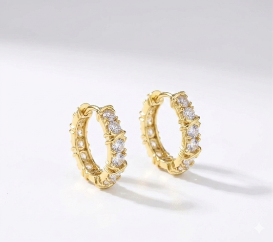 Earrings inspired by fine jewelry