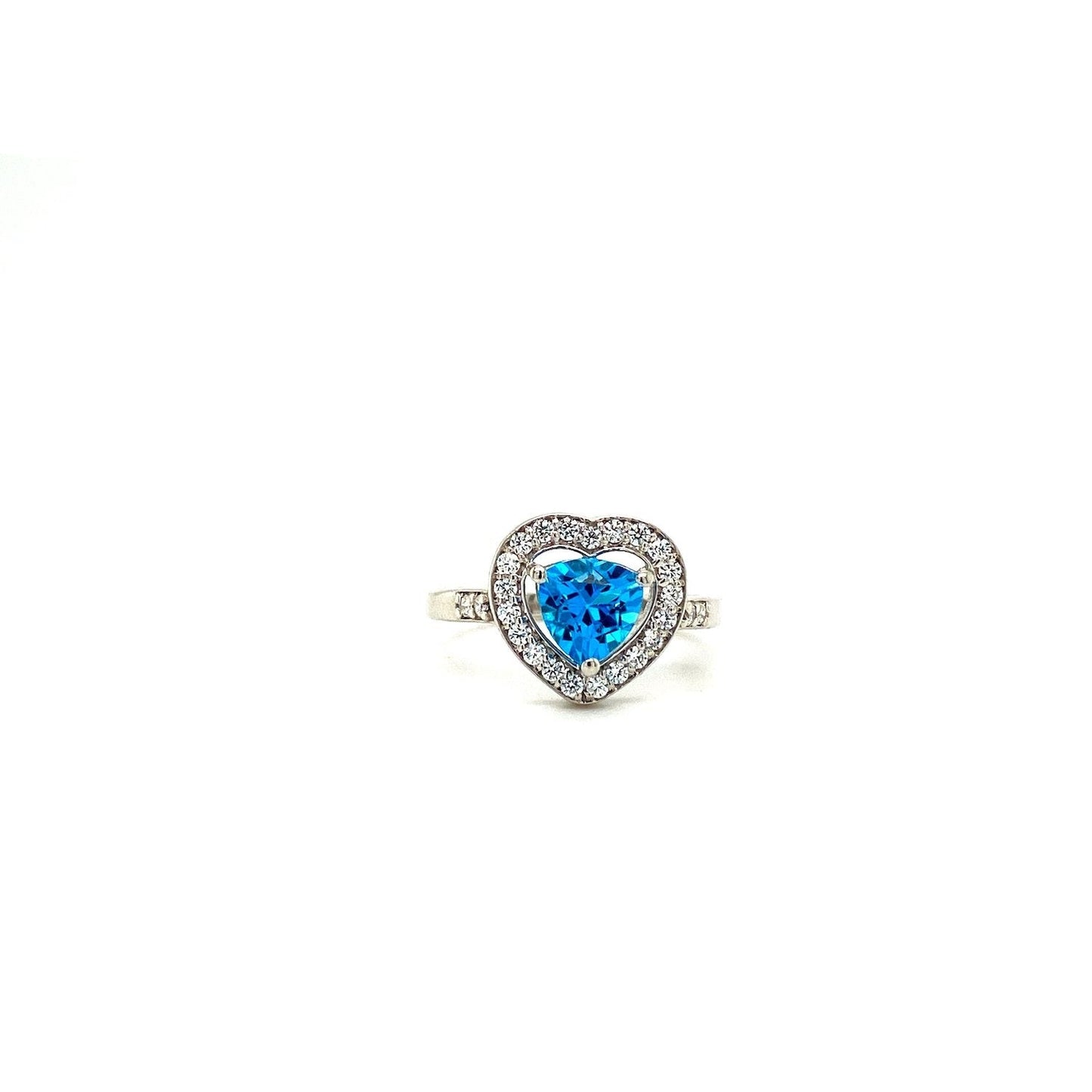 Blue Topaz Ring in .925 Sterling Silver - KSR 14535