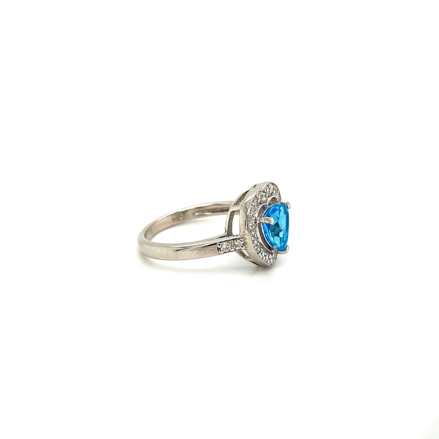 Blue Topaz Ring in .925 Sterling Silver - KSR 14535